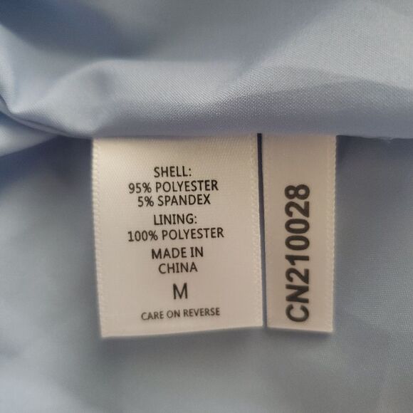 NWT New York & Co Women's Dress Medium Blue Yellow Floral Midi Pockets Strapless - Picture 9 of 11